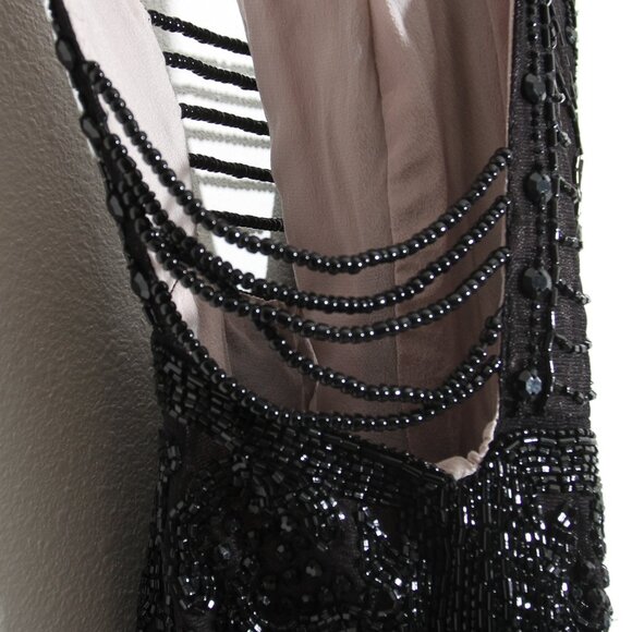 Free People FP Kristin's Limited Edition Mini Dress Beaded Black Rare Size 4 - Picture 7 of 16